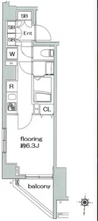 グランヴァン深川木場【3階】の間取り