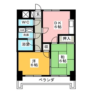 メゾン広路通【2階】の間取り