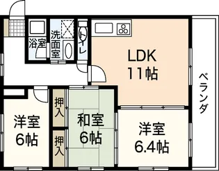 コリーヌ・ヴェール(Colline Vert)【1階】の間取り