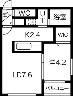 Lunon Sapporo Sta.【5階】の間取り