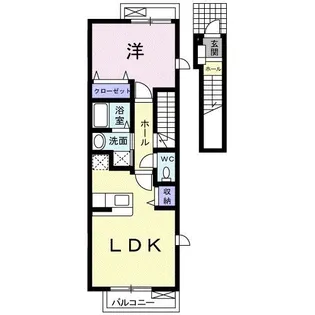 サン・ジュネスI【2階】の間取り