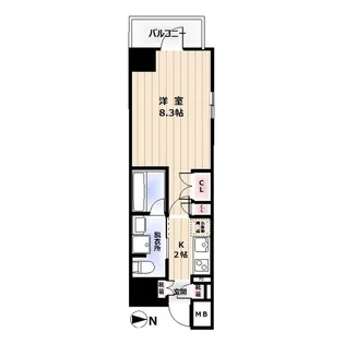 メイクス新中野アジールコート【6階】の間取り