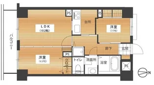 チェスナットヒルズ【4階】の間取り