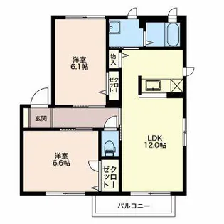 ディア・スキーノ【2階】の間取り