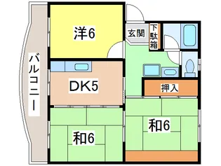 ベイサイドヒル蔵波【3階】の間取り
