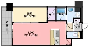 プレジオさくら夙川【6階】の間取り