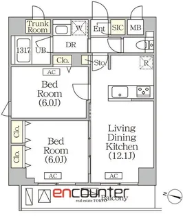 ORSUS志村坂上【5階】の間取り
