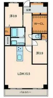 イトーピア住吉マンション【12階】の間取り