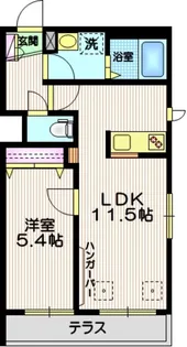 ブルー シエル【1階】の間取り