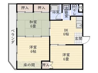 登ハイツ【1階】の間取り