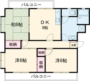 ニューグリーンF【2階】の間取り