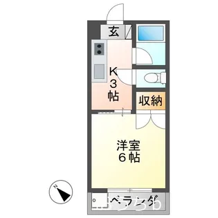 フラットサンパール【2階】の間取り