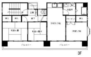 グレースヒル向台【3階】の間取り
