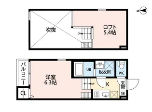 IMPERIAL RESIDENCE 八王寺【2階】の間取り