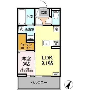 パストラル ヴィラ【3階】の間取り