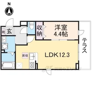エアリーガーデン【1階】の間取り