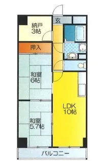 カサエスカーラ【1階】の間取り