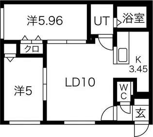 ビューティフルサンライズ【4階】の間取り