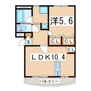 プロージェA【3階】の間取り