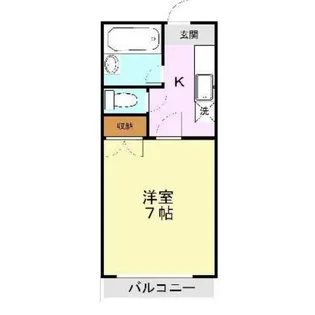 エレイネ黒髪【2階】の間取り