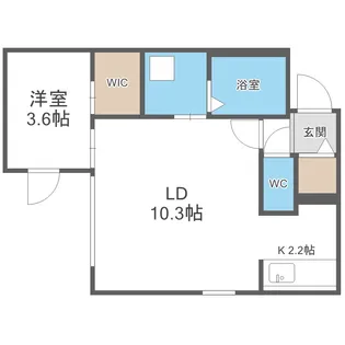 プログレス元町II【1階】の間取り