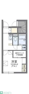 レオパレスレジデンスアオキ【1階】の間取り