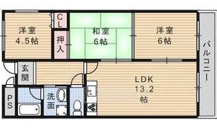 シンフォニア星見【3階】の間取り