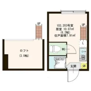 アプリシエイト本駒込【1階】の間取り