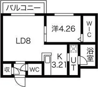 S-RESIDENCE西町【4階】の間取り