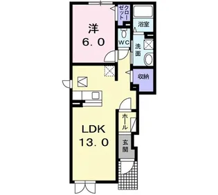 グラン プラット【1階】の間取り