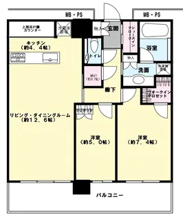 グランドメゾン白金の杜 ザ・タワー【22階】の間取り