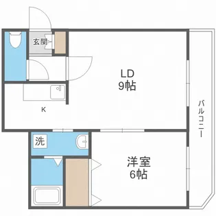クラリス琴似【3階】の間取り