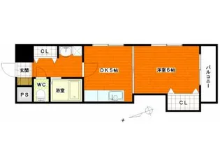 クレスト中広【3階】の間取り