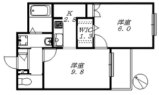 フレシール【4階】の間取り