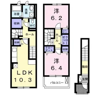 タカス サザンハイツ【2階】の間取り