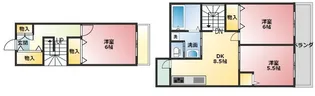 セジュールオサダ5号館の間取り