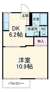 クリエイト若松【2階】の間取り