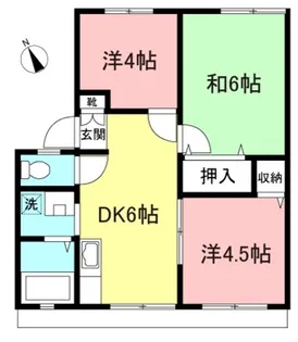サンビレッジ三田B棟【1階】の間取り