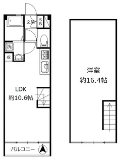 リオパーク【4階】の間取り
