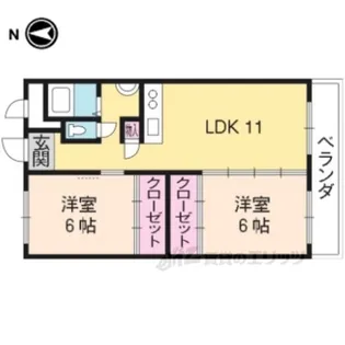 エイテルフラッツ【3階】の間取り