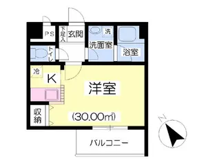 パルス大和町【8階】の間取り