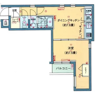 パレ・ホームズ中延【2階】の間取り