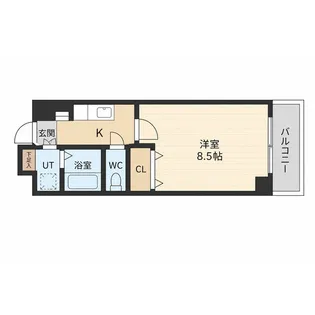 クレサス代官.m【5階】の間取り