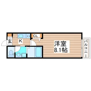 パークフォレスト東照宮【1階】の間取り