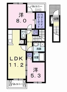 ピアチェーレ II【2階】の間取り