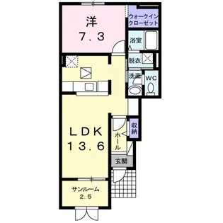 オーブ【1階】の間取り