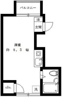 サンライズ吉原【3階】の間取り