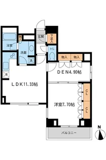 レジデンス白金コローレ【3階】の間取り