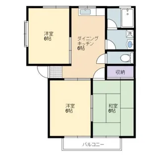 ハッピーコアロードA【2階】の間取り