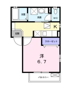 アリーナ堀田【1階】の間取り